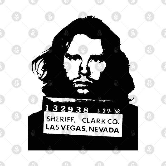 Jim Morrison Mugshot by ölümprints