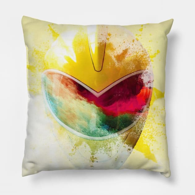 YELLOW DINO RANGER IS THE GOAT DINO THUNDER INSPIRED Pillow by TSOL Games