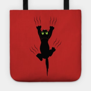 Cat grabing with claws Tote