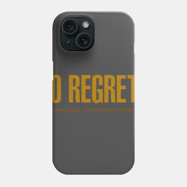 NO REGRETS Phone Case by alblais