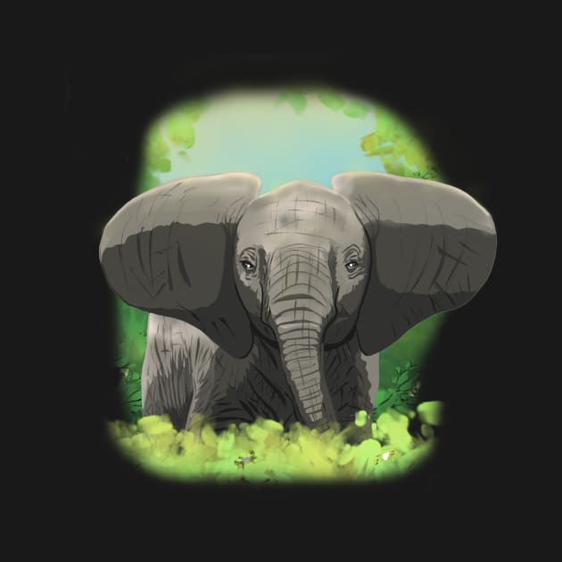 Baby elephant by Zlat