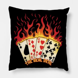 1969 birthday burning cards Pillow