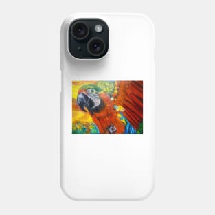 Red Macaw Phone Case