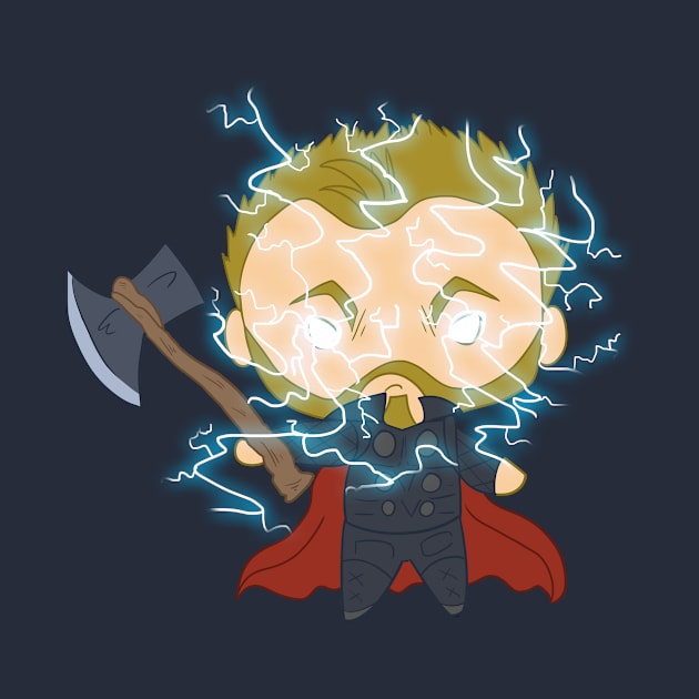 Chibi Thor God of Thunder by kelsmister