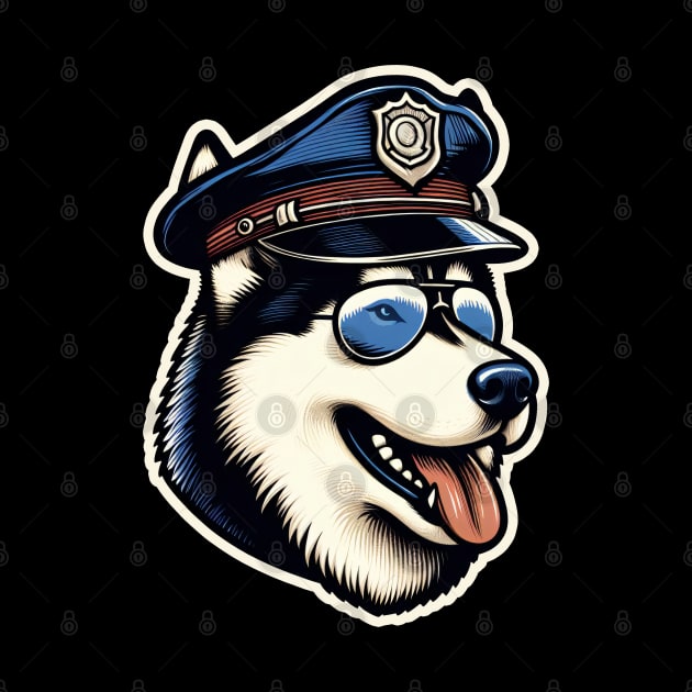 Husky Police by k9-tee