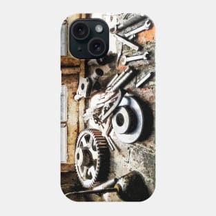 Machinists - Gears and Wrenches in Machine Shop Phone Case