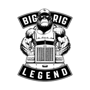 Funny Trucker Bigfoot Big Rig Legend Truck Driver T-Shirt