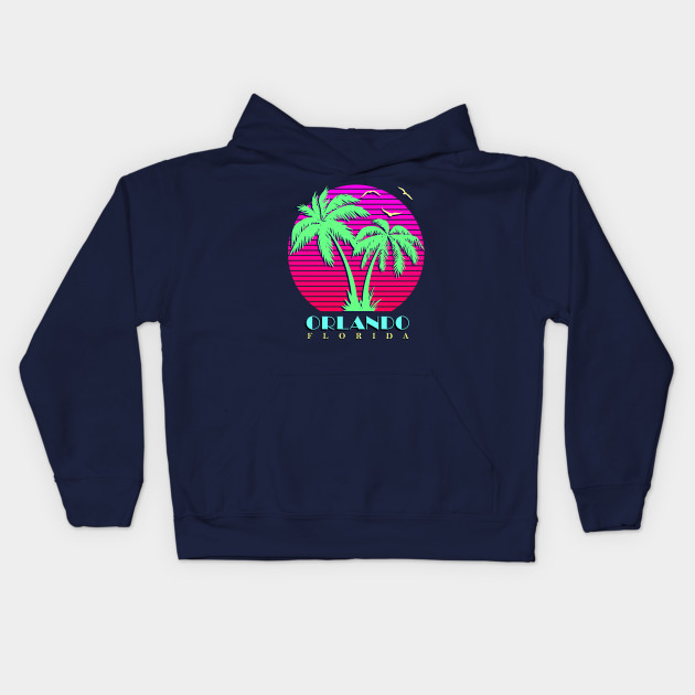 Orlando Florida Palm Trees Sunset Orlando Kids Hoodie Teepublic
