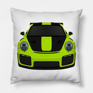 GT2RS Lime green2 Pillow