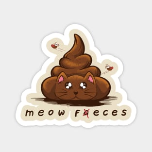 Meow Faeces Magnet