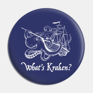 What's Kraken - White Pin