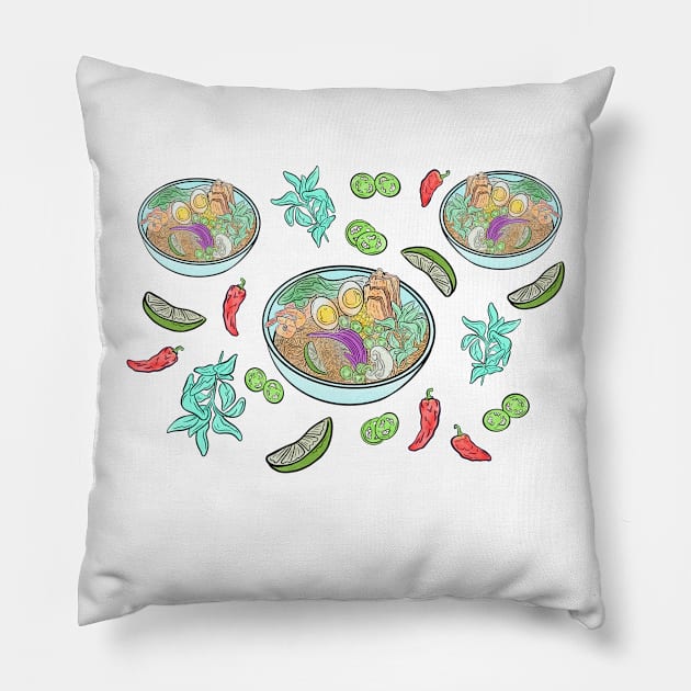 Ramen Time Pillow by Sasha Banana 