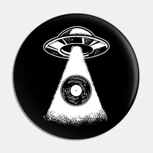 Vinyl Record Alien Abduction Pin