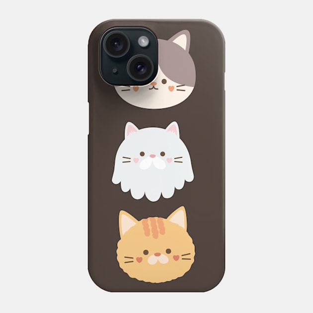 Cute Kitty Pattern. Nine Adorable Minimalist Cats Phone Case by F-for-Fab