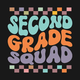 Second Grade Rainbow Girls Boys Teacher Team 2nd Grade Squad T-Shirt