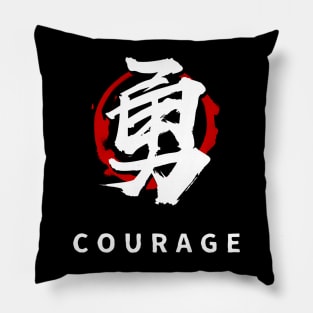 COURAGE KANJI (BUSHIDO VIRTUE) Pillow