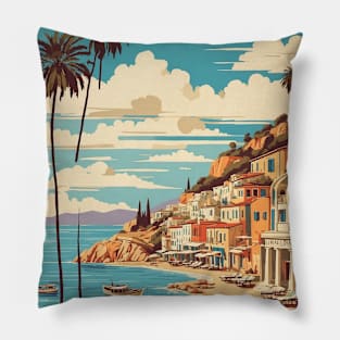 Amaliada Greece Vintage Tourism Travel Pillow