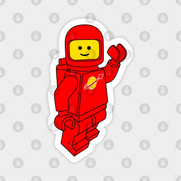 Spaceman! (Red) Magnet by HenriDefense