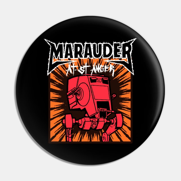 Heavy Metal Inspired Sci-fi War Machine Walker Music Band Pin by BoggsNicolas