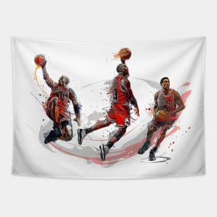 BASKETBALLART - TRIO CHICAGO 80S Tapestry