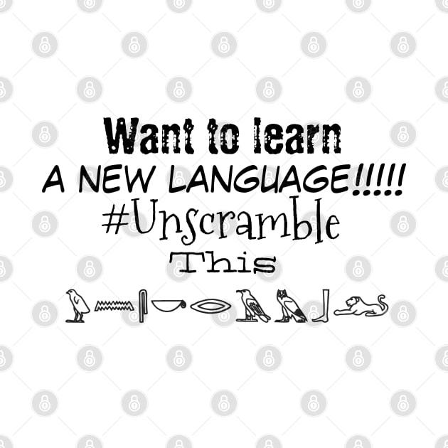 Unscramble funny t-shirt by OCEAN ART SHOP