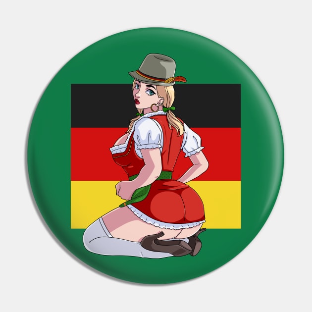 Sexy Oktoberfest Dirndl Dress Party Girl Pin by Noseking