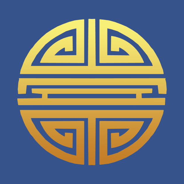 Chinese Longevity Symbol 2 - Shou 2 by TranshumanTees