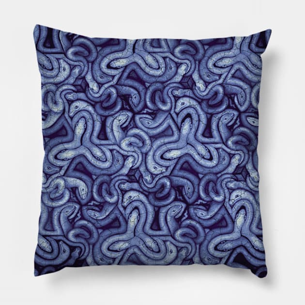 Serpentine Rotation Pillow by Dowling Art & Design