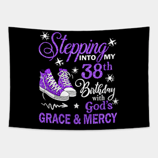 Stepping Into My 38th Birthday With God's Grace & Mercy Bday Tapestry