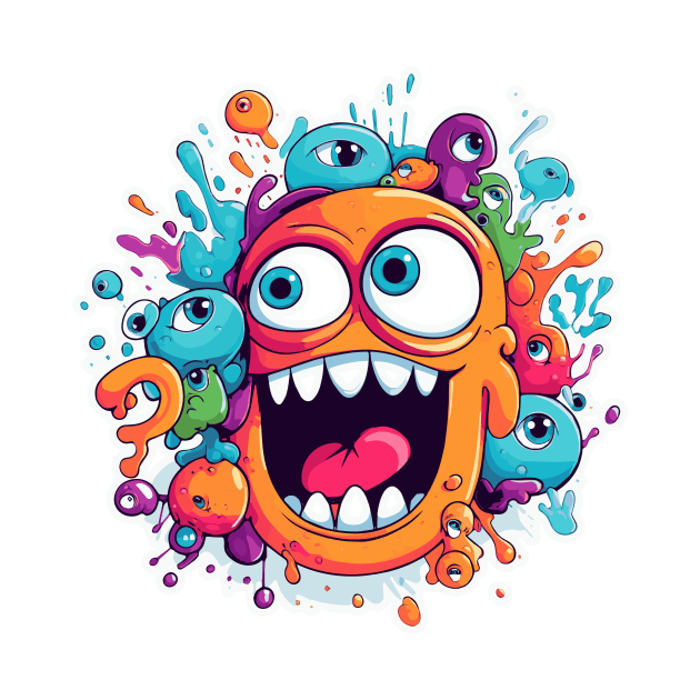 Silly Monster Color Splash by MK3