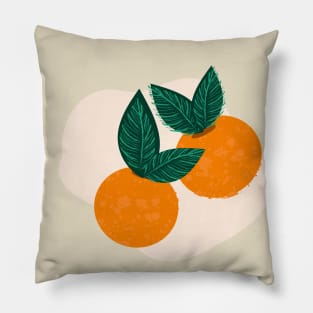 oranges with leaves Pillow