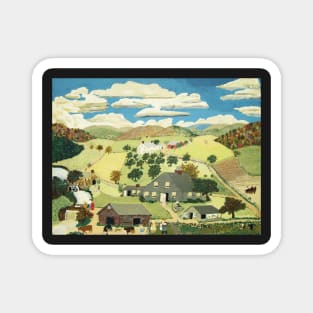 grandma moses Magnet