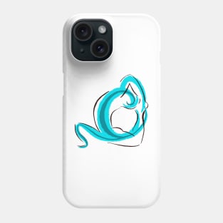 Throat chakra pose Phone Case