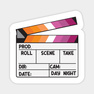 Film Slate - Lesbian Pride Magnet