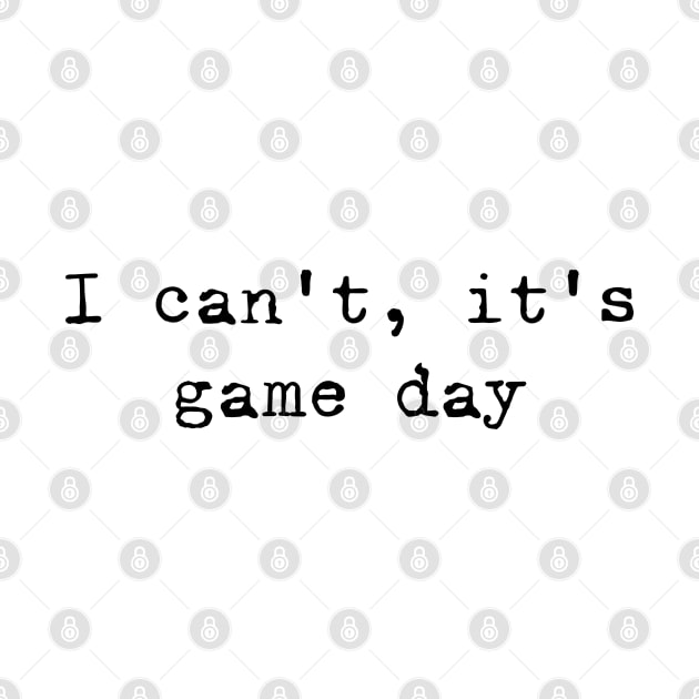 I can not, it is game day by valentinahramov