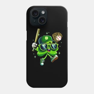 Funny Shamrock Baseball St. Patrick's day Phone Case