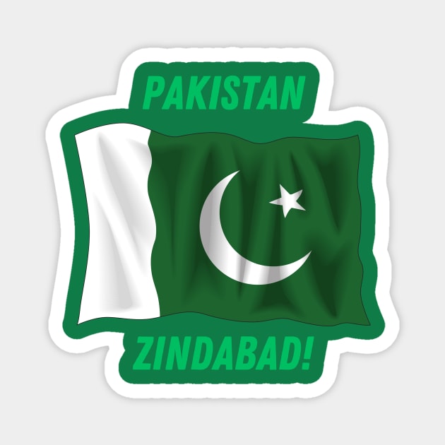 Pakistan Zindabad Magnet by Quotigner