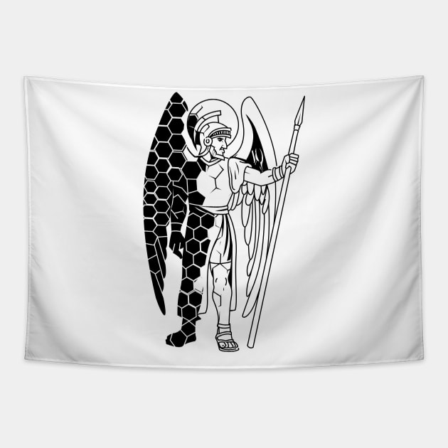 Greek Warrior Tapestry by newledesigns