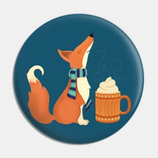 Pumpkin Pie Spice Fox Pin