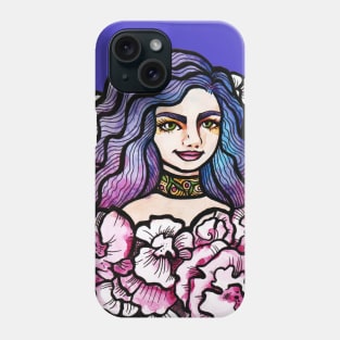 Pink Flower Goddess Phone Case