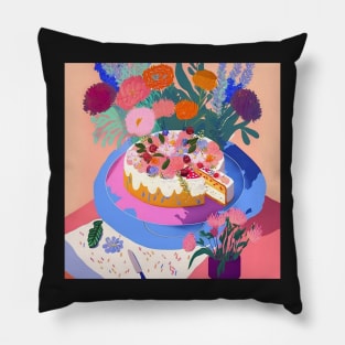 Morning tea in the garden II Pillow