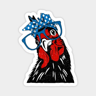 mother chicken bandana Magnet