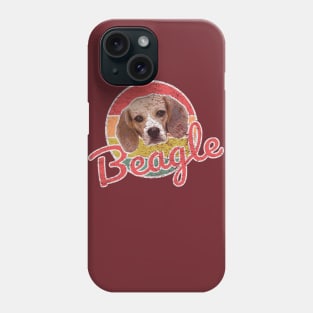 Retro Beagle Sunset Vintage Phone Case