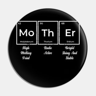 Womens Mother Periodic Table Elements of a Mother's Day Pin