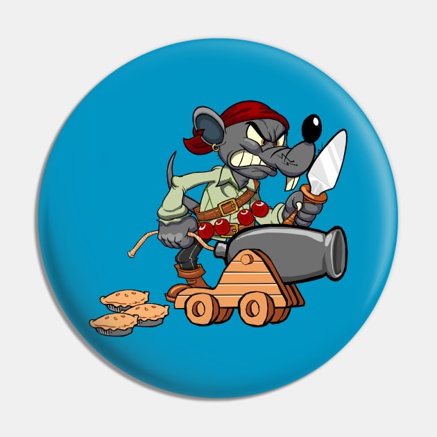 Pie Rat Pin by TGprophetdesigns