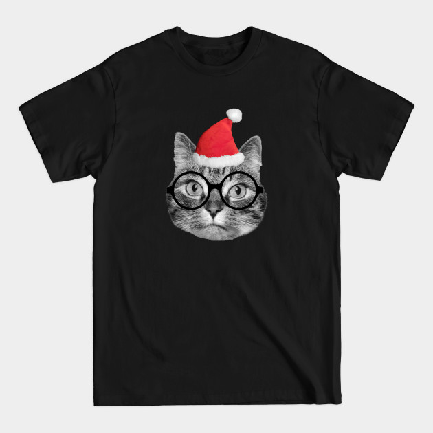 Discover Cute fluffy tabby cat celebrating Christmas Eve - Xmas Gift - T-Shirt