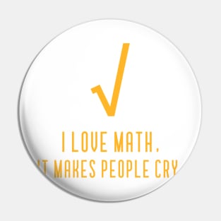 I love math Pin