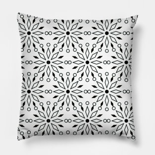 Black and white pattern design Pillow