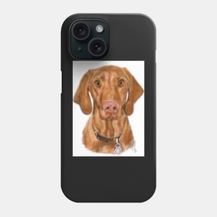 Young Handsome Vizsla Puppy Digital Art Phone Case