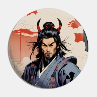 Samurai Haiku Pin